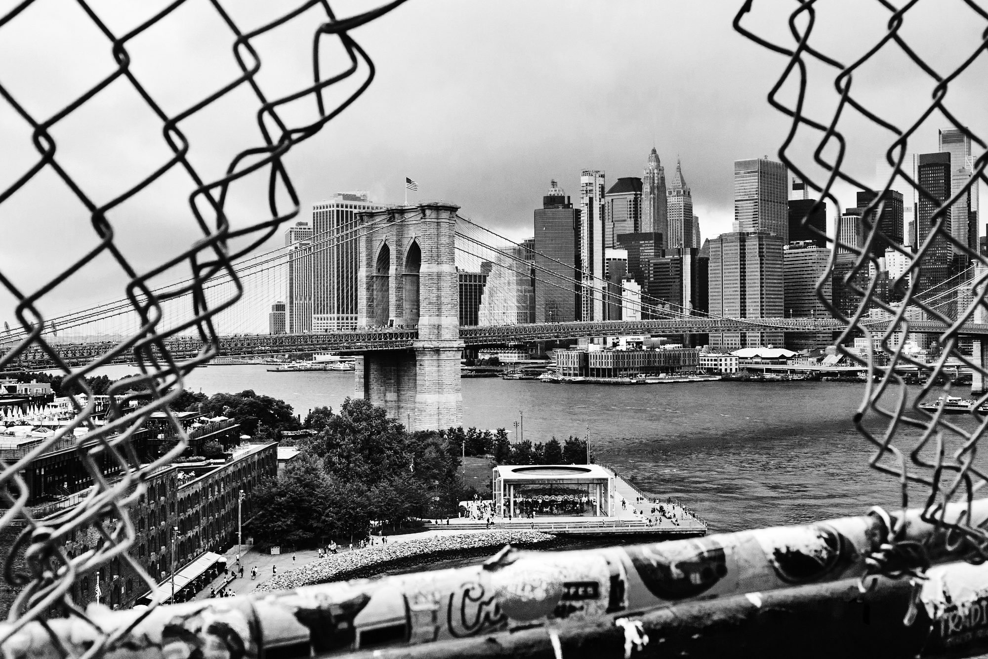 Manhattan Through the Fence