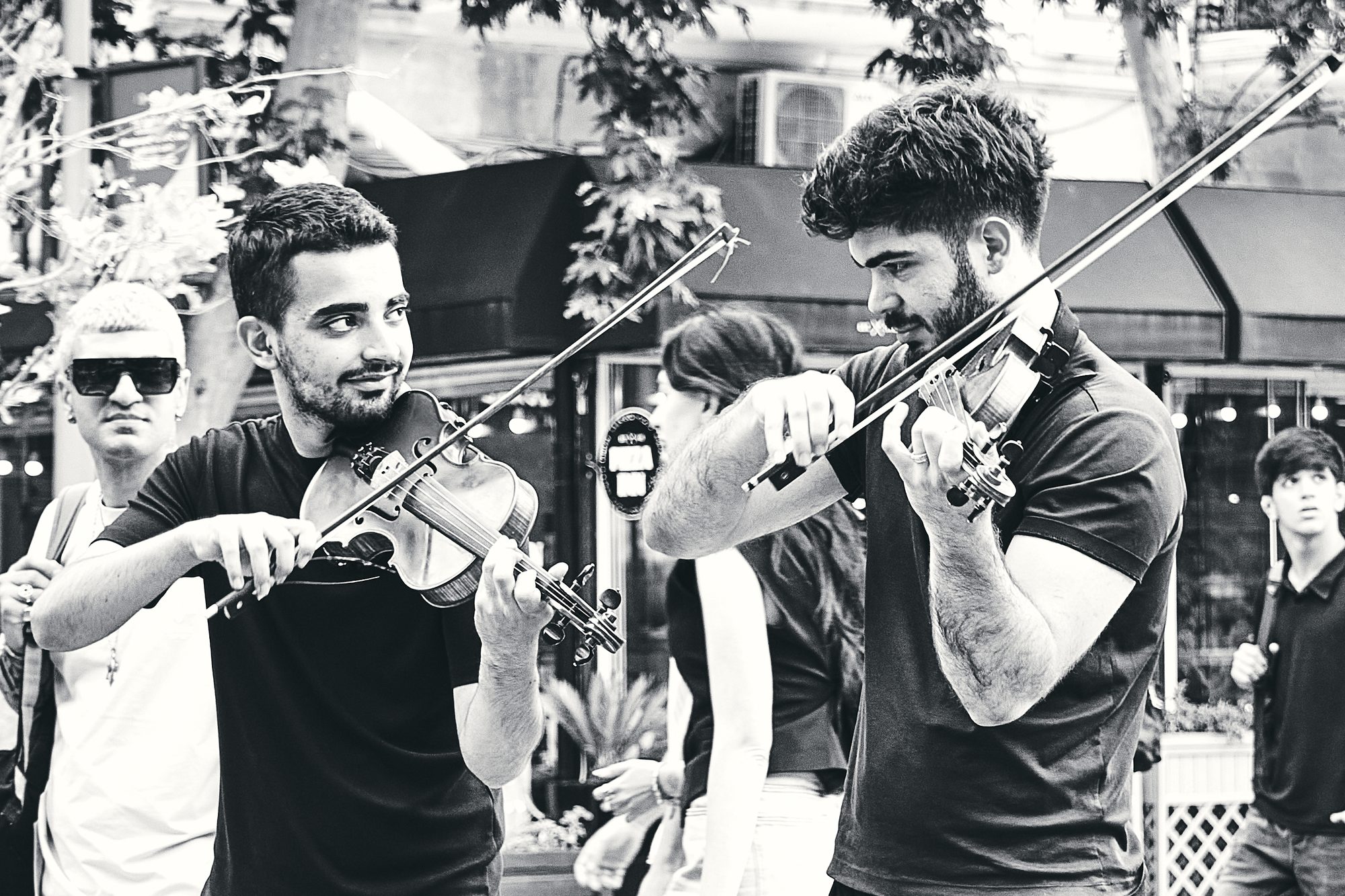 The Violinists — street musicians